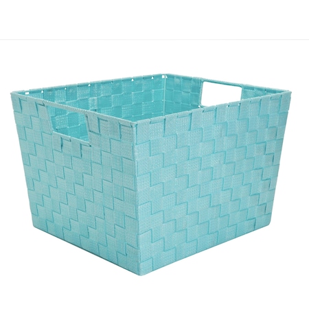 Simplify Storage Bin, Plastic, Mint, 13 in H, 15 in W, 13 in L 26241-MINT